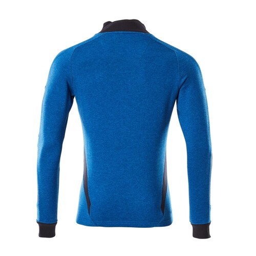 Sweatshirt mit Reißverschluss,modern  Fit / Gr. 3XLONE, Azurblau/Schwarzblau Produktbild Additional View 2 L