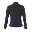 Sweatshirt mit Zipper, Damen Sweatshirt  mit Reißverschluss / Gr. S  ONE,  Schwarzblau/Azurblau Produktbild Additional View 2 S