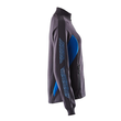 Sweatshirt mit Zipper, Damen Sweatshirt  mit Reißverschluss / Gr. S  ONE,  Schwarzblau/Azurblau Produktbild Additional View 3 S
