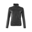 Fleecepullover mit Reißverschluss,  Damen Microfleecejacke / Gr. 4XL,  Schwarz Produktbild
