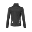 Fleecepullover mit Reißverschluss,  Damen Microfleecejacke / Gr. L, Schwarz Produktbild Additional View 2 S