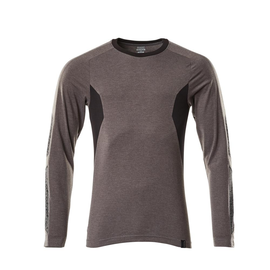 T-Shirt, Langarm, Modern Fit / Gr. L   ONE, Dunkelanthrazit/Schwarz Produktbild