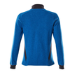 Sweatshirt mit Zipper, Damen Sweatshirt  mit Reißverschluss / Gr. XS ONE,  Azurblau/Schwarzblau Produktbild Additional View 2 S