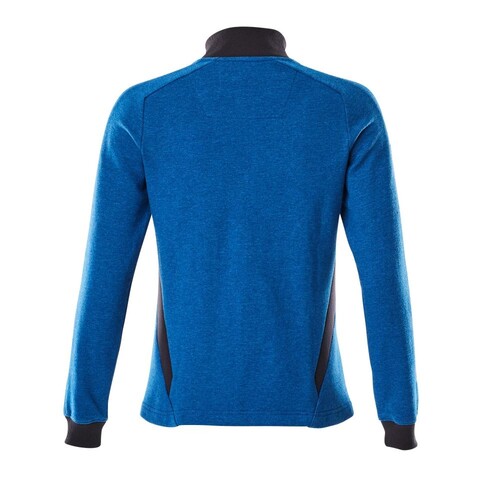 Sweatshirt mit Zipper, Damen Sweatshirt  mit Reißverschluss / Gr. XS ONE,  Azurblau/Schwarzblau Produktbild Additional View 2 L