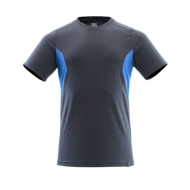 T-Shirt, moderne Passform / Gr. 2XLONE,  Schwarzblau/Azurblau Produktbild