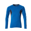 T-Shirt, Langarm, Modern Fit / Gr.  2XLONE, Azurblau/Schwarzblau Produktbild