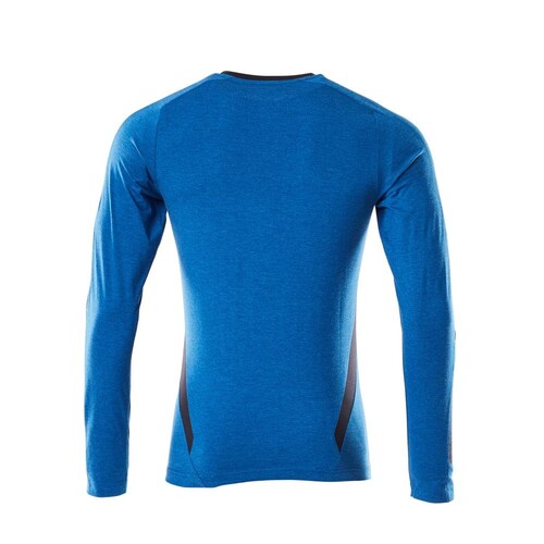 T-Shirt, Langarm, Modern Fit / Gr. L   ONE, Azurblau/Schwarzblau Produktbild Additional View 2 L