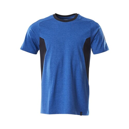 T-Shirt, moderne Passform / Gr. L  ONE,  Azurblau/Schwarzblau Produktbild Front View L