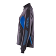 Sweatshirt mit Zipper, Damen Sweatshirt  mit Reißverschluss / Gr. M  ONE,  Schwarzblau/Azurblau Produktbild Additional View 1 S