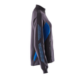 Sweatshirt mit Zipper, Damen Sweatshirt  mit Reißverschluss / Gr. M  ONE,  Schwarzblau/Azurblau Produktbild Additional View 3 S