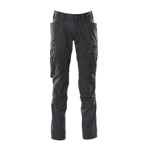 Hose mit Knietaschen, Stretch-Einsätze  / Gr. 90C56, Schwarz Produktbild