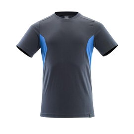 T-Shirt, moderne Passform / Gr. L  ONE,  Schwarzblau/Azurblau Produktbild