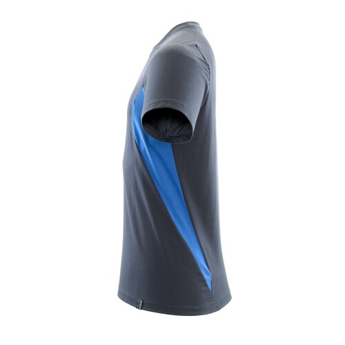 T-Shirt, moderne Passform / Gr. L  ONE,  Schwarzblau/Azurblau Produktbild Additional View 1 L