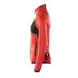 Fleecepullover mit Reißverschluss,  Damen Microfleecejacke / Gr. M,  Verkehrsrot/Schwarz Produktbild Additional View 1 S