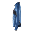 Fleecepullover mit Reißverschluss,  Damen Microfleecejacke / Gr. M,  Azurblau/Schwarzblau Produktbild Additional View 1 S