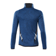 Fleecepullover mit Reißverschluss,  Damen Microfleecejacke / Gr. M,  Azurblau/Schwarzblau Produktbild Additional View 2 S