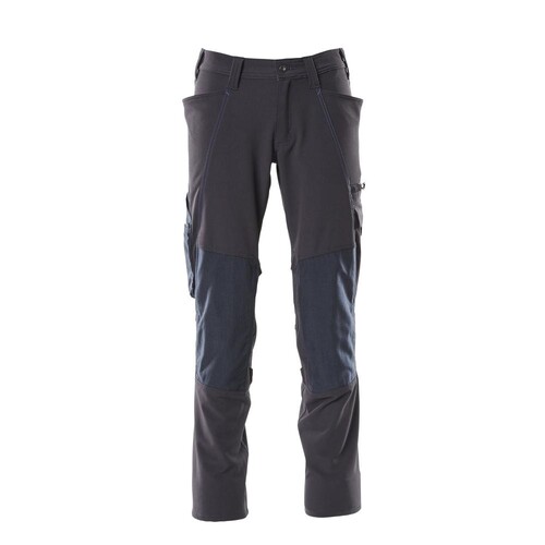 Hose, Knietaschen, Stretch / Gr. 82C52,  Schwarzblau Produktbild
