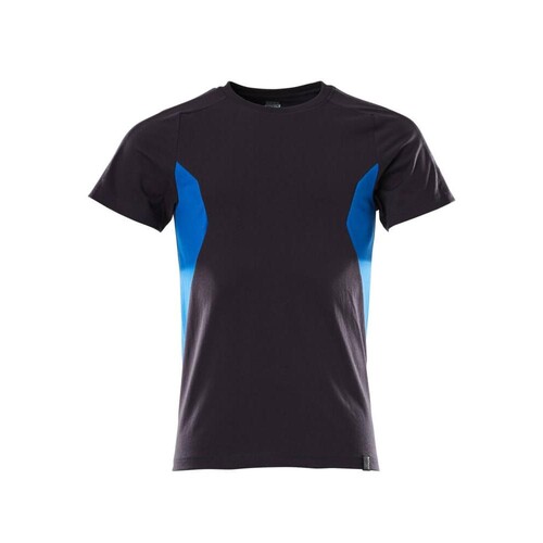 T-Shirt, moderne Passform / Gr. L  ONE,  Schwarzblau/Azurblau Produktbild Front View L