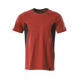 T-Shirt, moderne Passform / Gr. S  ONE,  Verkehrsrot/Schwarz Produktbild