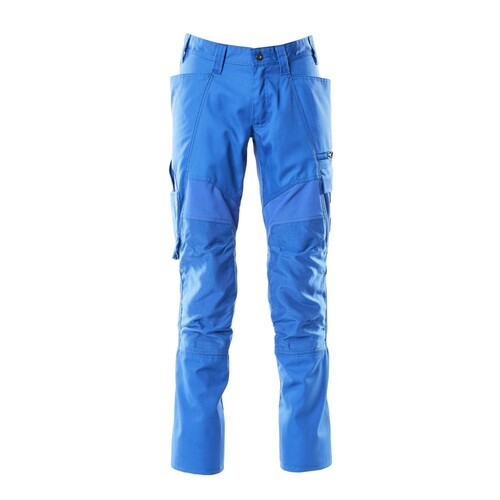 Hose mit Knietaschen, Stretch-Einsätze  / Gr. 90C46, Azurblau Produktbild