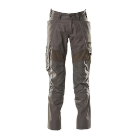 Hose mit Knietaschen, Stretch-Einsätze  / Gr. 90C56, Dunkelanthrazit Produktbild