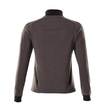 Sweatshirt mit Zipper, Damen Sweatshirt  mit Reißverschluss / Gr. 5XLONE,  Dunkelanthrazit/Schwarz Produktbild Additional View 2 S