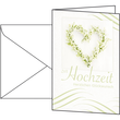 Glückwunsch-Karten inkl. Umschläge 115x170mm 220g Hochzeit Sigel DS042 (PACK= JE 10 STÜCK) Produktbild