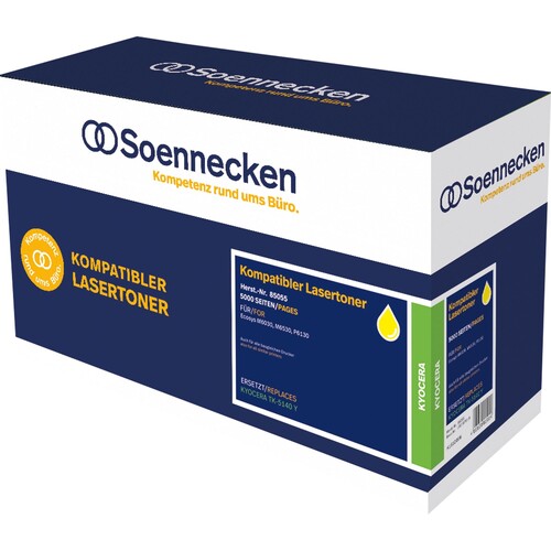 Soennecken Toner 85055 wie Kyocera TK-5140Y gelb Produktbild Front View L