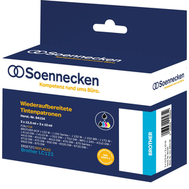 Soennecken Tintenpatrone 84154 wie Brother LC123 5 St./Pack. (PACK=5 STÜCK) Produktbild