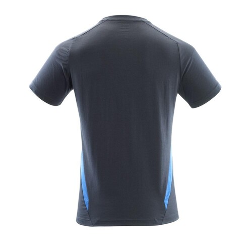 T-Shirt, moderne Passform / Gr. M  ONE,  Schwarzblau/Azurblau Produktbild Additional View 2 L