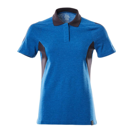 Polo-Shirt, Damen / Gr. 5XLONE,  Azurblau/Schwarzblau Produktbild