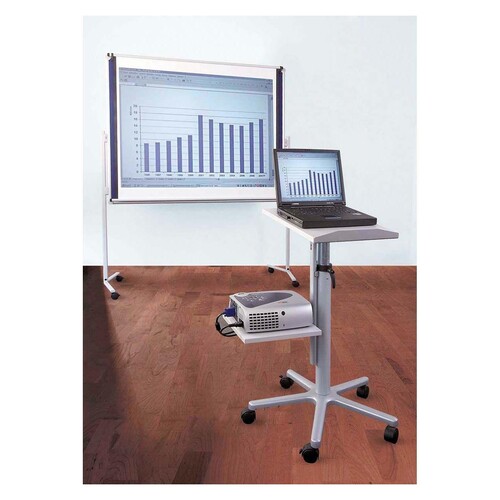 Beamertisch MAULpro höhenverstellbar 61x68x73,5-120cm grau Maul 93330-82 inklusive Zubehör Produktbild Additional View 4 L