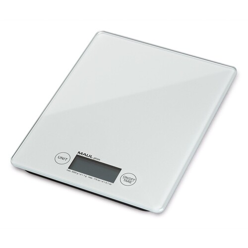 Briefwaage MAULgloss bis 5000g 1g-Teilung weiß Batteriebetrieb Maul 1666002 Produktbild Additional View 1 L
