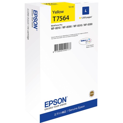 Epson Tintenpatrone C13T756440 T7564 1.500Seiten gelb Produktbild