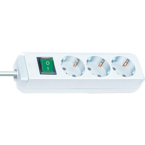 brennenstuhl Steckdosenleiste 1152920 Schalter 3fach 5m ws Produktbild Front View L