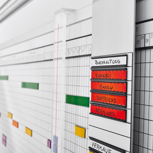 Aktivitätenplaner für 80 Personen 7-Tage Woche 200x100cm Magnetoplan 3707255 magnethaftend beschriftbar weiß Produktbild Additional View 2 L