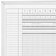 Aktivitätenplaner für 30 Personen 5-Tage Woche 150x45cm Magnetoplan 3703255 magnethaftend beschriftbar weiß Produktbild Additional View 6 S