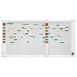 Aktivitätenplaner für 30 Personen 5-Tage Woche 150x45cm Magnetoplan 3703255 magnethaftend beschriftbar weiß Produktbild Additional View 1 S