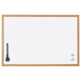 Whiteboard mit Holzrahmen 40x30cm weiß Magnetoplan 121925 Produktbild