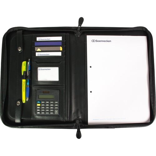 Soennecken Schreibmappe Dortmund 5165 Leder schwarz Produktbild Additional View 2 L