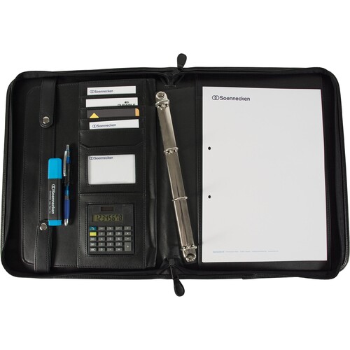 Soennecken Schreibmappe Essen 5164 Griff Lederimitat schwarz Produktbild Additional View 5 L