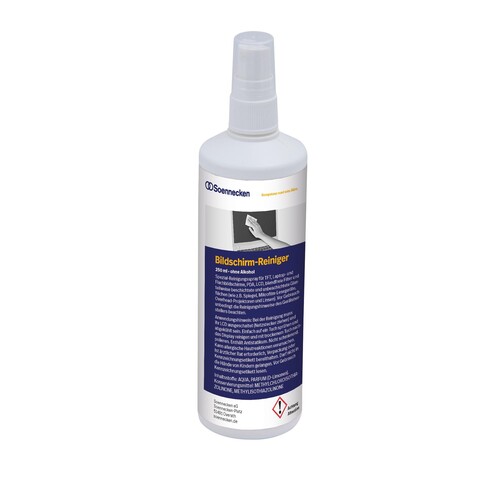 Soennecken Reinigungsspray 4820 für Bildschirm/Glas/TFT 250ml (ST=250 MILLILITER) Produktbild Front View L