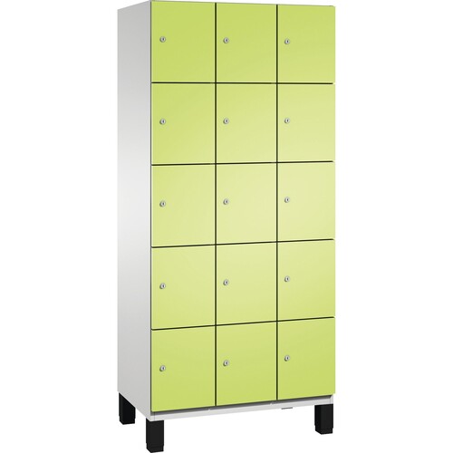 C+P Fächerschrank 4510430S10021 Füße 15Fächer B900mm lgr/vgn Produktbild Front View L