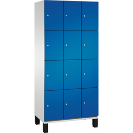 C+P Fächerschrank 4510330S10019 Füße 12Fächer B900mm lgr/ebl Produktbild