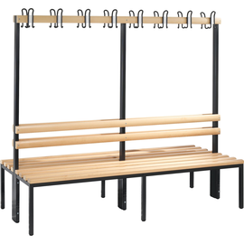 C+P Garderobenbank  8052200S10001 1650x1960x756mm sgr Produktbild