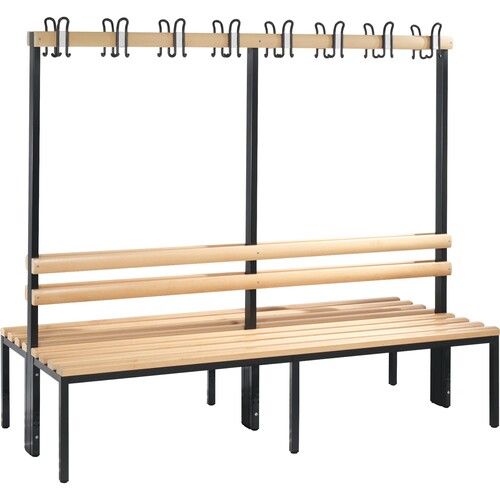 C+P Garderobenbank  8052200S10001 1650x1960x756mm sgr Produktbild Front View L
