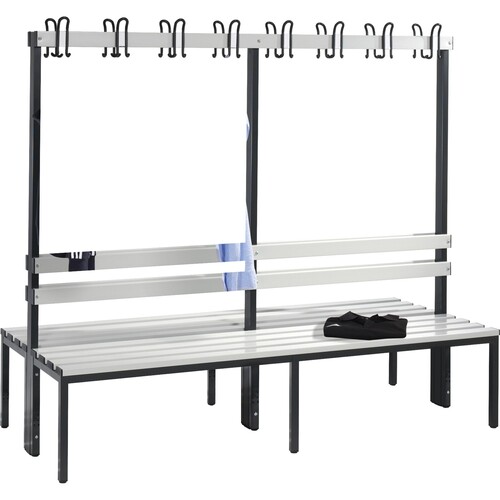 C+P Garderobenbank  8052200S10005 1650x1960x756mm sgr/lgr Produktbild Front View L