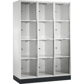 C+P Schließf.schrank 8470A302S10002 Acrylglastüren 1750x1220x500mm lgr Produktbild