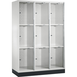 C+P Schließf.schrank 8370A302S10007 Acrylglastüren 1750x1220x500mm lgr Produktbild