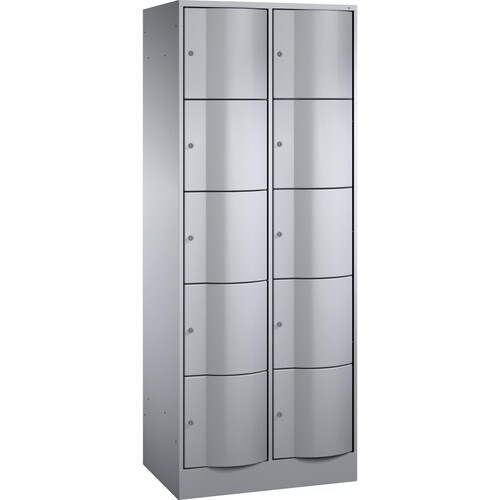 C+P Schließf.schrank 8570272S10711 10Fächer 1950x770x540mm wsalu/wsalu Produktbild Front View L